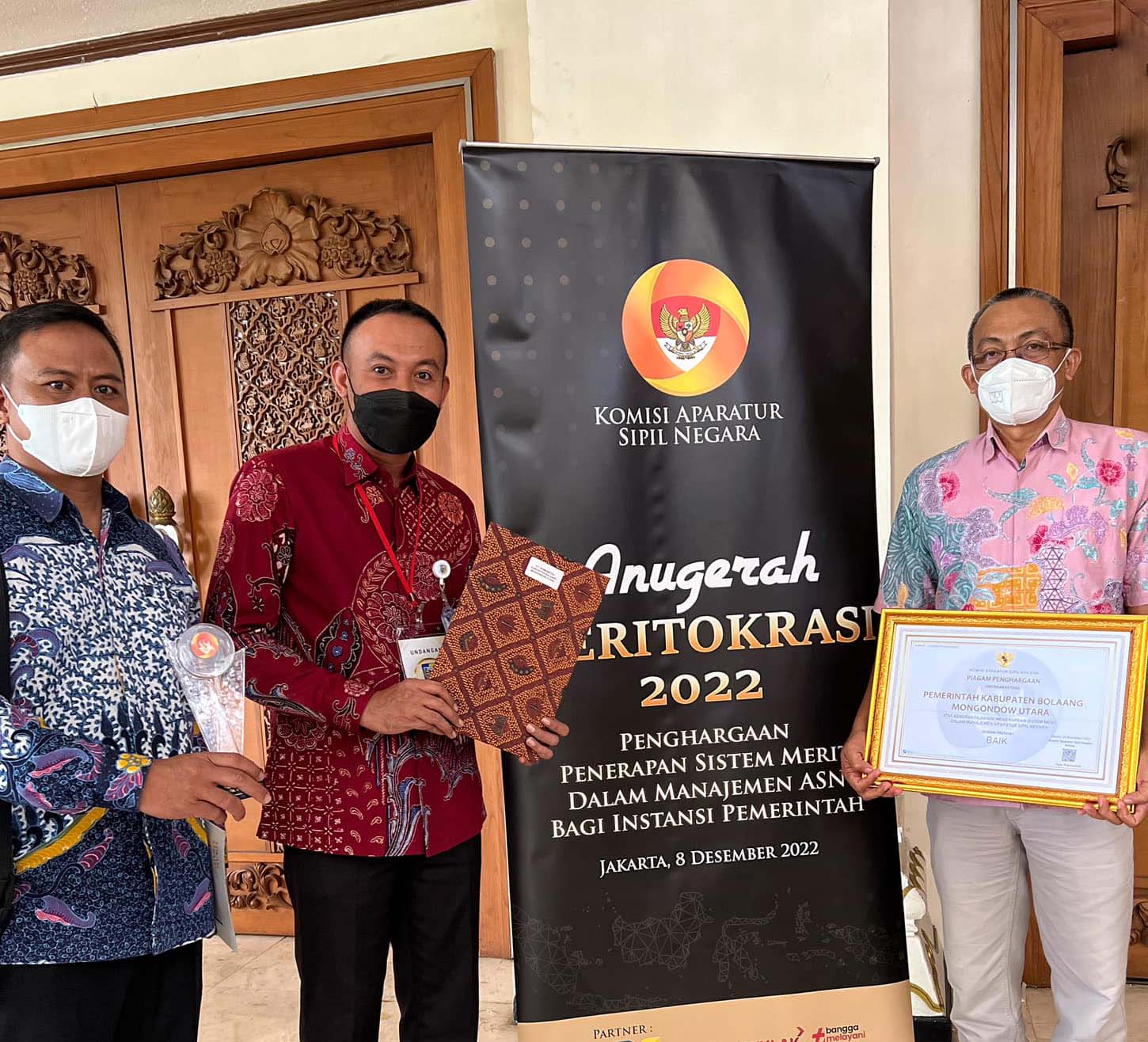 Bolaang Mongondow Utara Meraih Anugerah Meritokrasi 2022